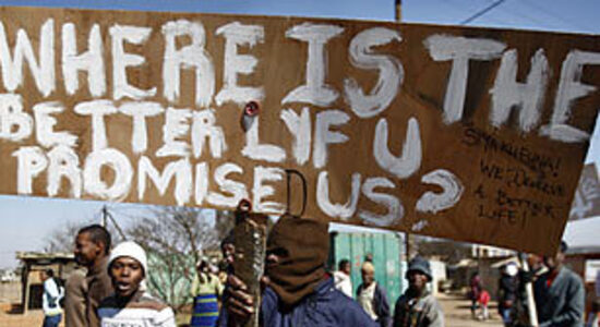 “At least under Apartheid…..” South Africa on the Eve of the World Cup