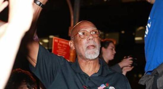 Dr. John Carlos Raises His Fist With Occupy Wall Street